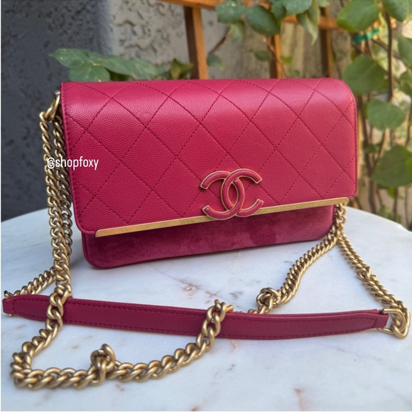 Chanel Lady Coco Caviar & Suede Leather WOC Crossbody - Picture 2 of 16